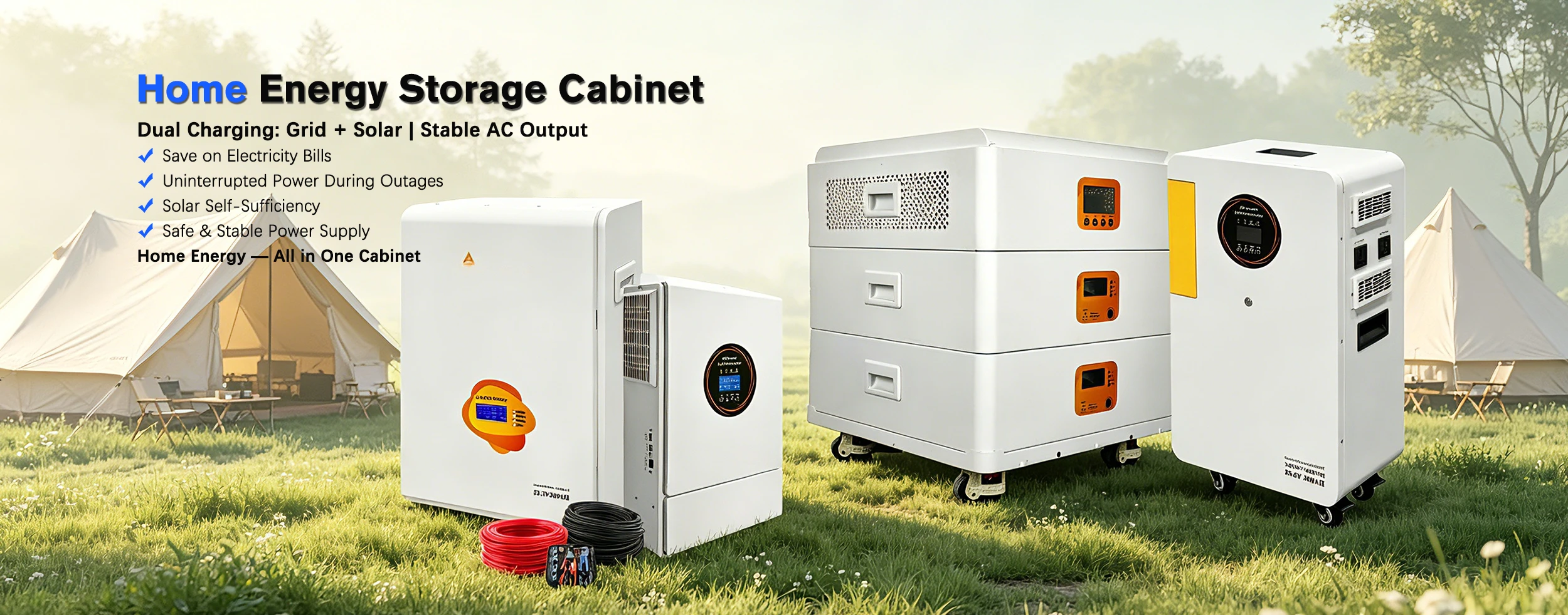 Gabinete duradero para almacenamiento de energía en el hogar